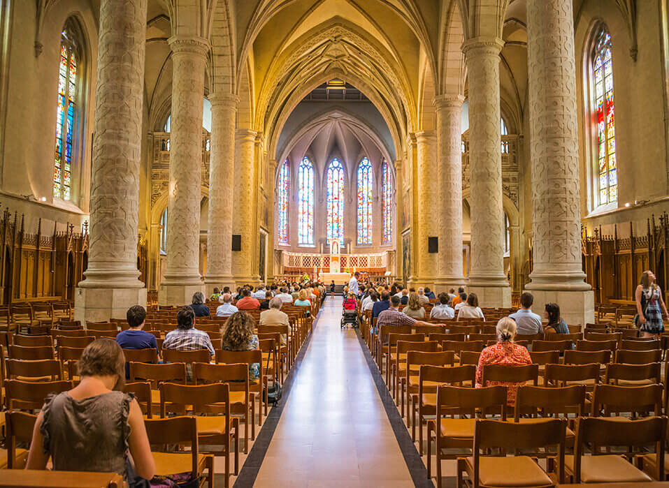 How much has weekly church attendance declined?