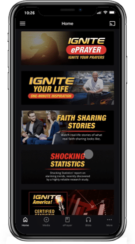 Ignite America App on iPhone
